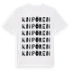 White t-shirt med Knipören ordlek t-shirt