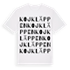 Kojkläppen ordlek t-shirt