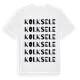 White t-shirt med Kolksele ordlek t-shirt