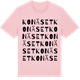 Pink Cotton t-shirt med Konäset ordlek t-shirt