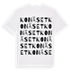 White t-shirt med Konäset ordlek t-shirt