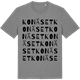 Mid Heather Gray t-shirt med Konäset ordlek t-shirt