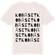 Vintage White t-shirt med Konäset ordlek t-shirt