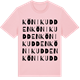 Pink Cotton t-shirt med Könikudden ordlek t-shirt