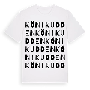 Könikudden ordlek t-shirt – ekologisk bomull t-shirt från Pinshirt