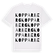 White t-shirt med Kopparberg ordlek t-shirt