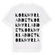 Korkmyrlandet ordlek t-shirt