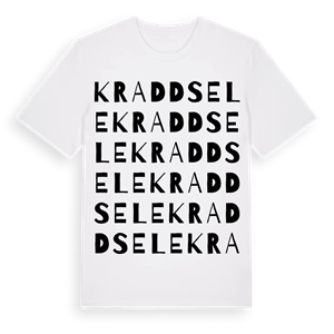 Kraddsele ordlek t-shirt – ekologisk bomull t-shirt från Pinshirt