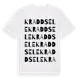 White t-shirt med Kraddsele ordlek t-shirt