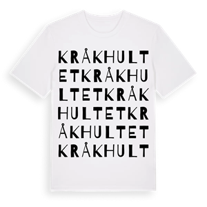 Kråkhultet ordlek t-shirt – ekologisk bomull t-shirt från Pinshirt