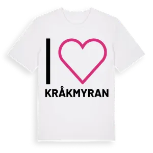 Jag älskar Kråkmyran t-shirt stort tryck – ekologisk bomull t-shirt från Pinshirt