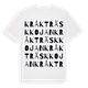 Kråkträskkojan ordlek t-shirt