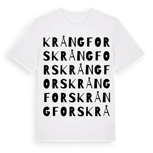 Krångfors ordlek t-shirt – ekologisk bomull t-shirt från Pinshirt
