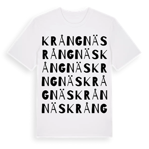 Krångnäs ordlek t-shirt – ekologisk bomull t-shirt från Pinshirt