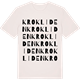 Vintage White t-shirt med Krokliden ordlek t-shirt