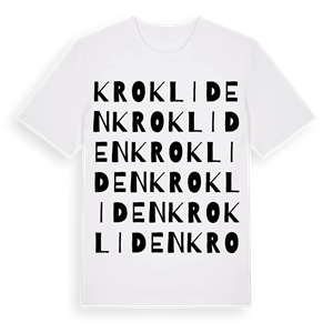 Krokliden ordlek t-shirt – ekologisk bomull t-shirt från Pinshirt