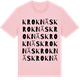 Pink Cotton t-shirt med Kroknäs ordlek t-shirt