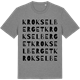Mid Heather Gray t-shirt med Krokselberget ordlek t-shirt