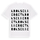 Krokselberget ordlek t-shirt