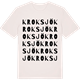Vintage White t-shirt med Kroksjö ordlek t-shirt