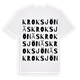 White t-shirt med Kroksjönäs ordlek t-shirt
