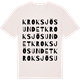 Vintage White t-shirt med Kroksjösundet ordlek t-shirt