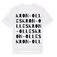 Kron-Olles ordlek t-shirt