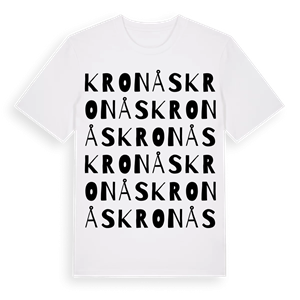 Kronås ordlek t-shirt – ekologisk bomull t-shirt från Pinshirt