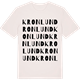 Vintage White t-shirt med Kronlund ordlek t-shirt