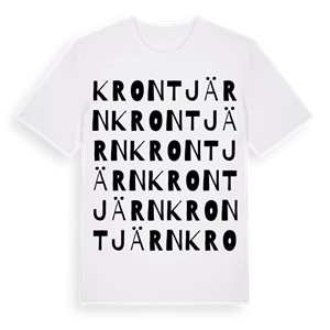 Krontjärn ordlek t-shirt – ekologisk bomull t-shirt från Pinshirt