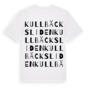 Kullbäcksliden ordlek t-shirt – ekologisk bomull t-shirt från Pinshirt