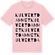 Pink Cotton t-shirt med Kulvertdammet ordlek t-shirt