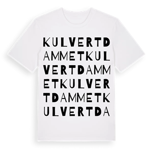 Kulvertdammet ordlek t-shirt – ekologisk bomull t-shirt från Pinshirt