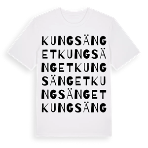 Kungsänget ordlek t-shirt – ekologisk bomull t-shirt från Pinshirt
