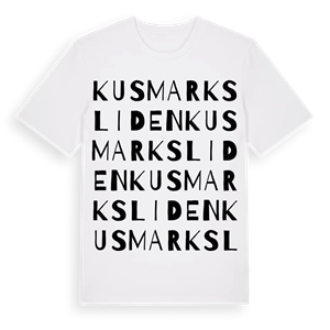 Kusmarksliden ordlek t-shirt – ekologisk bomull t-shirt från Pinshirt