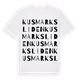 Kusmarksliden ordlek t-shirt