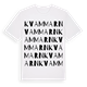 White t-shirt med Kvammarn ordlek t-shirt