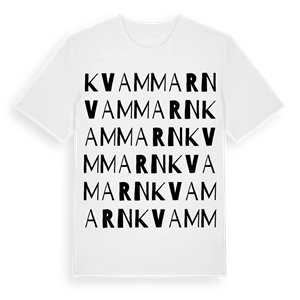 Kvammarn ordlek t-shirt – ekologisk bomull t-shirt från Pinshirt