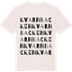 Vintage White t-shirt med Kvarnbacken ordlek t-shirt