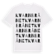 White t-shirt med Kvarnbrånet ordlek t-shirt