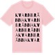 Pink Cotton t-shirt med Kvarnbränna ordlek t-shirt