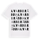 White t-shirt med Kvarnbränna ordlek t-shirt