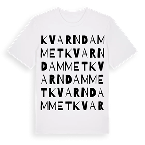 Kvarndammet ordlek t-shirt – ekologisk bomull t-shirt från Pinshirt