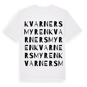 Kvarnersmyren ordlek t-shirt – ekologisk bomull t-shirt från Pinshirt