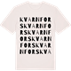 Vintage White t-shirt med Kvarnfors ordlek t-shirt