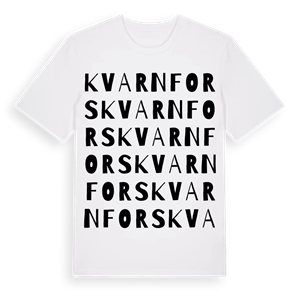 Kvarnfors ordlek t-shirt – ekologisk bomull t-shirt från Pinshirt