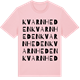Pink Cotton t-shirt med Kvarnheden ordlek t-shirt