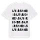 White t-shirt med Kvarnmoran ordlek t-shirt