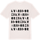 Vintage White t-shirt med Kvarnmoren ordlek t-shirt
