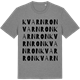 Mid Heather Gray t-shirt med Kvarnron ordlek t-shirt